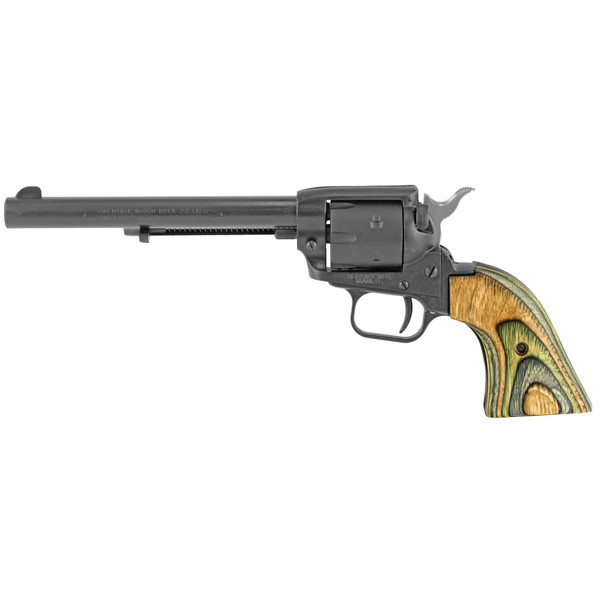 HERITAGE 22/22M 6.5" 6RD CAMO GREEN REVOLVER