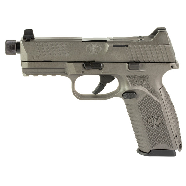FN 509T NMS NS 9MM Pistol with 10-Round Capacity and 5 Magazines - Tungsten Finish
