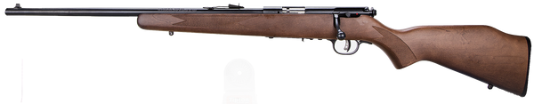 Savage Arms 93 G 22 WMR Left-Handed Rifle with Matte Black Finish and Satin Hardwood Stock