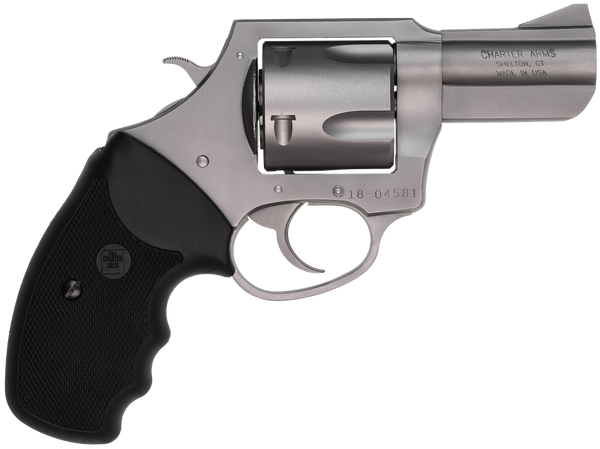 Charter Arms Bulldog .45 Colt Revolver - 2.5" Stainless Steel, 5-Shot, Rubber Grip