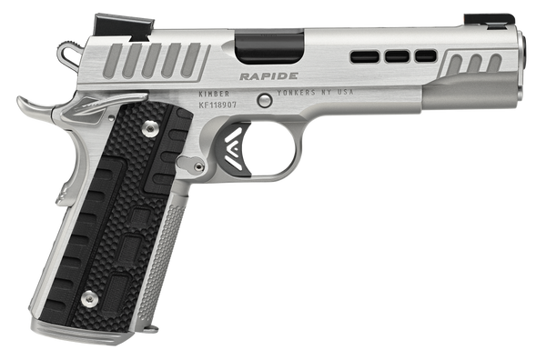 Kimber Rapide Frost 9mm Pistol with Black DLC Barrel and Silver Slide