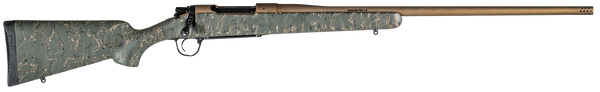 Christensen Arms Mesa Long Range 6.5 Creedmoor Rifle - Burnt Bronze, Green/Black/Tan Stock