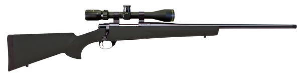 Howa M1500 Gamepro Gen2 Rifle with Scope - 22-250 Caliber, 22" Barrel, Black Hogue Stock