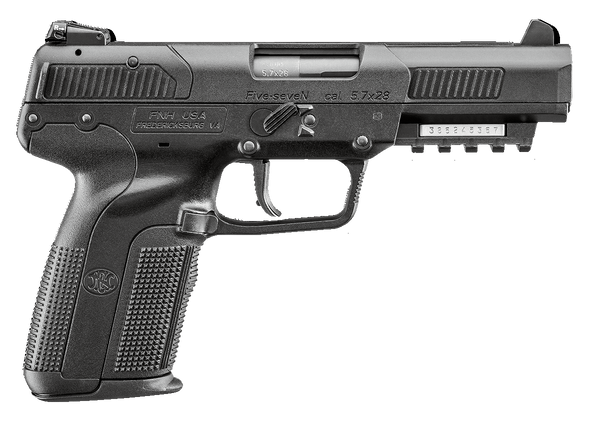 FN Five-seveN CA Compliant 5.7x28mm Pistol - Black Matte Finish, 10+1 Capacity, Ambidextrous Design