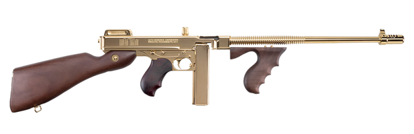 Thompson T150DTG 1927A-1 Deluxe .45 ACP, 16.5" Barrel, Titanium Gold, Walnut Stock, 20+1/50+1 Capacity