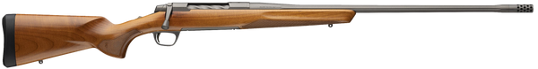 Browning X-Bolt 2 Speed 300 PRC Rifle with Tungsten Cerakote Finish and Dark Maple Stock