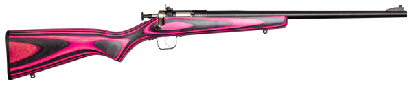 Crickett KSA2225 Youth .22 LR Rifle with Pink/Black Laminate Stock and Safety Features