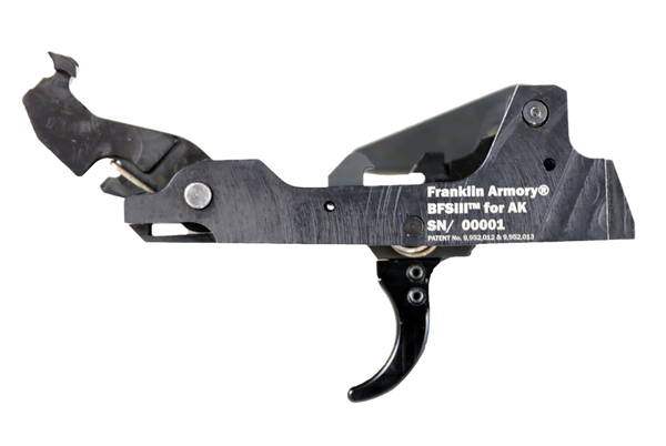 Franklin Armory Binary 9mm Black Curved Trigger for AK Platform