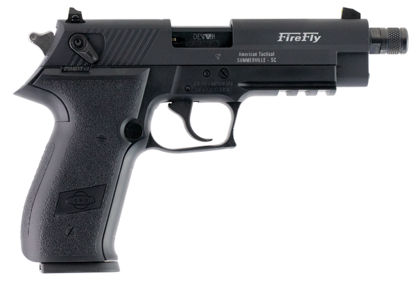 GSG FireFly 22 LR Pistol - 10+1 Capacity, 4.90" Threaded Barrel, Black Finish