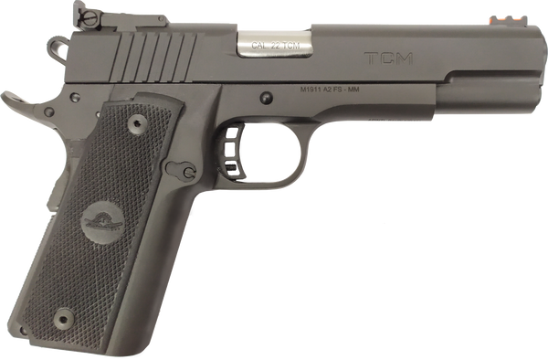 Rock Island 56922 TCM Standard FS 22 TCM Pistol, 5" Barrel, 17+1 Capacity, Black Parkerized Finish