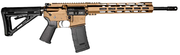 Diamondback DB15 300 Blackout Rifle, Burnt Bronze Cerakote, 30+1 Capacity, Picatinny Rail, Aluminum Receiver, Black Synthetic Stock