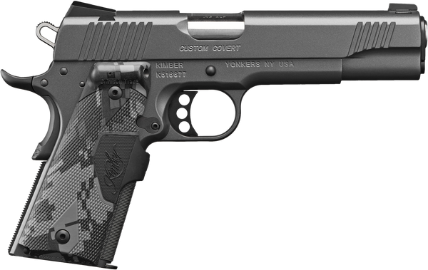 Kimber Custom .45 ACP 7+1 Stainless Charcoal Gray with Crimson Trace Grip