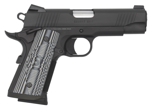 Colt 1911 Commander Combat Unit .45 ACP Pistol with Black PVD Finish and Gray G10 Grip