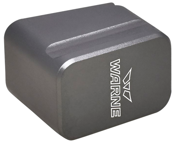 Warne MEG1754GR Glock Magazine Extension: 6061-T6 Aluminum, Anodized Gray, Adds Capacity