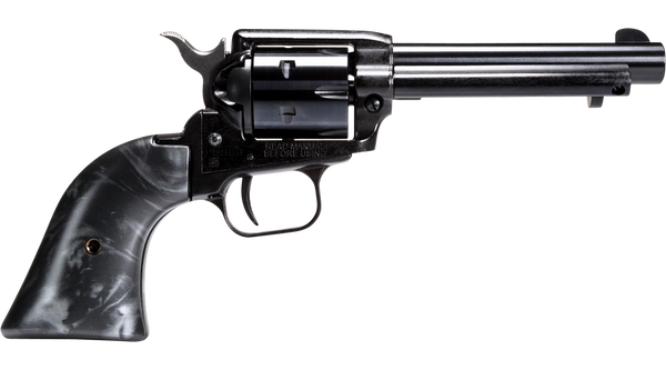 Heritage Mfg RR22B4BP Rough Rider .22 LR Revolver with Black Pearl Grip and Manual Safety