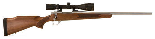 Howa M1500 Standard Hunter 6.5 Creedmoor Rifle with Stainless Steel Finish and Walnut Stock