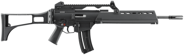 HK G36 .22 LR Rifle, 10+1 Capacity, 16.10" Barrel, Black Synthetic Stock