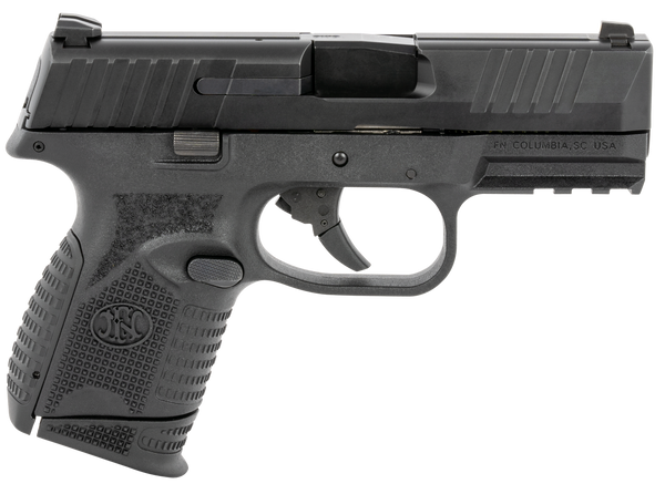 FN 66100816 9mm Luger Pistol, 10+1 Capacity, Black Steel Frame & Slide, Polymer Grip with Picatinny Rail