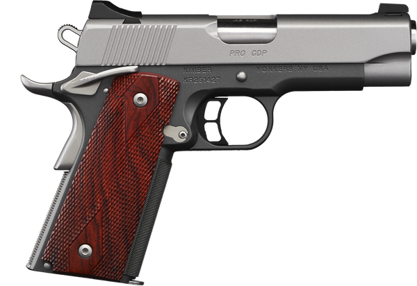Kimber CDP Pro 9mm Luger Pistol with Stainless Steel Barrel and Rosewood Grip