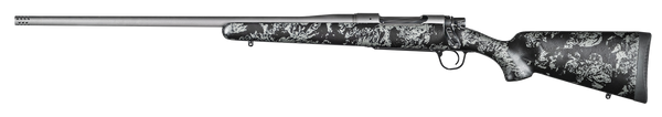 Christensen Arms Mesa FFT 7mm Rem Mag Left-Handed Rifle with Tungsten Gray Cerakote and Black/Gray Webbing Stock