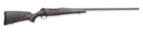 Weatherby Mark V Backcountry 2.0 300 PRC Rifle with Patriot Brown Cerakote and Carbon Fiber Stock