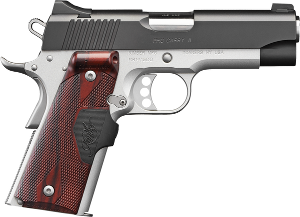 Kimber Pro Carry II 9mm Luger Pistol with Stainless Barrel and Rosewood Grip