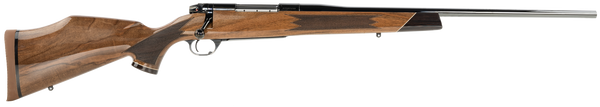 Weatherby Mark V Deluxe .243 Win Rifle with Gloss Walnut Stock and Blued Barrel