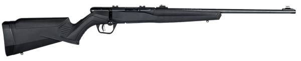 Savage Arms B Series F 22 LR Rifle - 10+1 Capacity, 21" Matte Black Barrel, Synthetic Stock