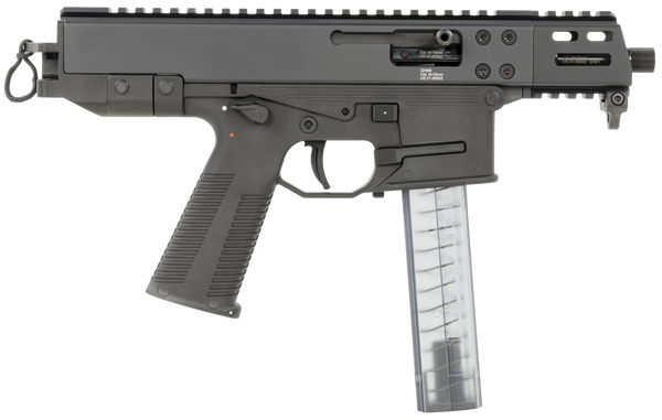 B&T GHM Compact 9mm Luger 33+1, 4.30" Tri-Lug Threaded, Black, Polymer Grips, No Brace
