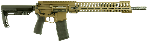 Patriot Ordnance Factory P415 Edge 5.56 NATO Rifle with Burnt Bronze Finish and MFT Stock