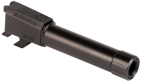 SilencerCo AC2290 9mm Threaded Barrel for S&W M&P Shield - Black Nitride Stainless Steel