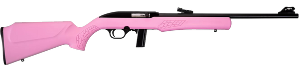 Rossi RS22 22 LR Rifle with Pink Synthetic Stock and 18" Matte Black Barrel