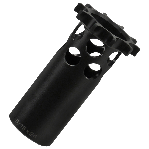 Dead Air DA403 P-Series Piston 9/16"-24 tpi in Black Finish