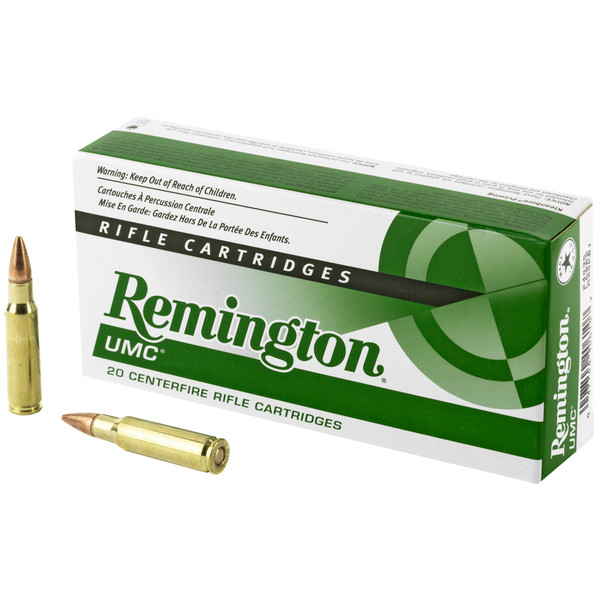 REM UMC 6.8 SPC 115 Grain FMJ Ammunition - 20 Rounds per Box, 200 Rounds per Case