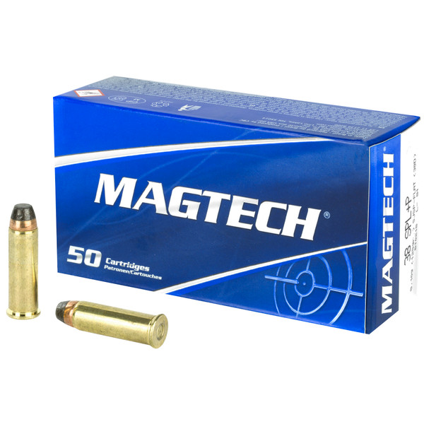 MAGTECH .38 Special +P 125 Grain Semi-Jacketed Soft Point Flat Nose, Box of 50