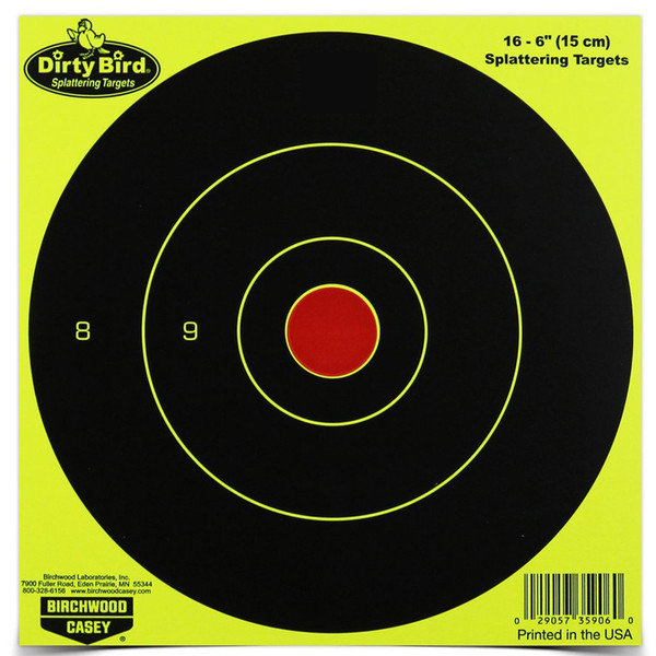 B/C Dirty Bird Yellow Round Target 16-6"