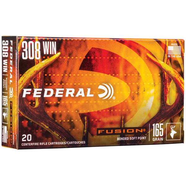 Fusion 308 Winchester 165 Grain Ammunition - 20 Rounds per Box, 200 Rounds per Case