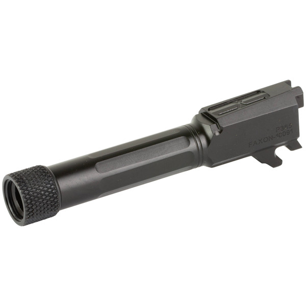 Faxon Match Barrel for P365, Black, Threaded Barrel