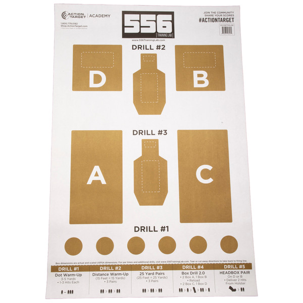 ACTION TGT 556 Training Lab CRM 100-Pack