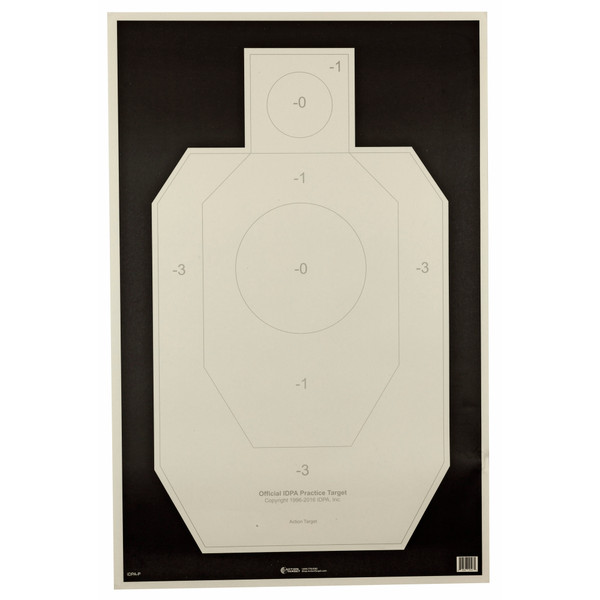 Action Target IDPA Paper Targets 100 Pack
