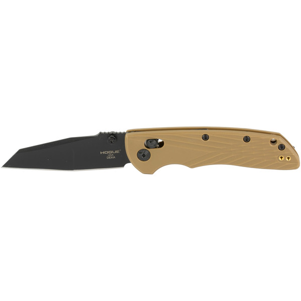 Hogue Deka 3.25" Wharncliffe Black Polymer FDE