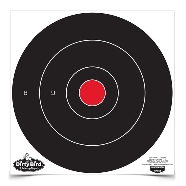 B/C Dirty Bird Round Bullseye Target 12"x12"