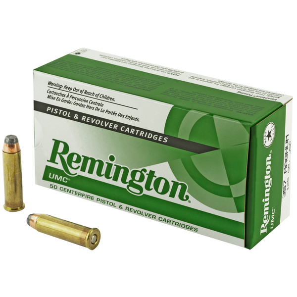 Remington UMC .357 Magnum 125 Grain JSP Ammunition - 50 Rounds/500 Rounds