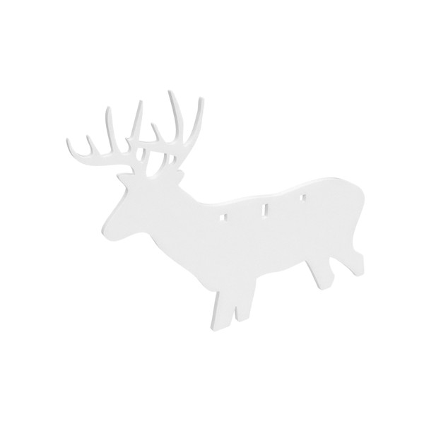 Silhouette Deer Target AR500 3/8" White