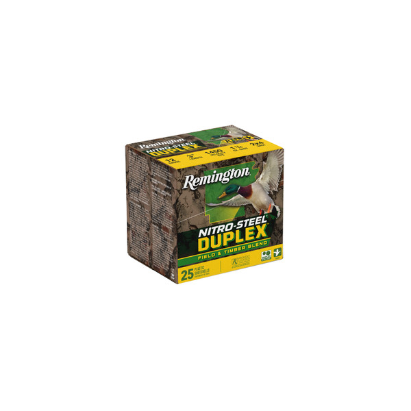 Remington Nitro Steel Duplex 12 Gauge #2/#4 Shot, 25 Rounds per Box, 250 Rounds per Case