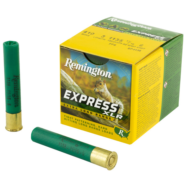 Remington Express Long Range .410 Gauge 3" #6 Shot 25 Rounds/Box, 250 Rounds/Case