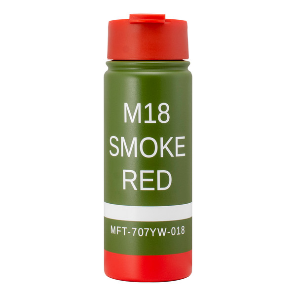 MFT M18 Red Smoke 16oz Tumbler with Flip-Top Lid