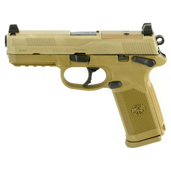 FN FNX-45 Tactical .45 ACP 10-Round FDE Night Sights Manual Safety