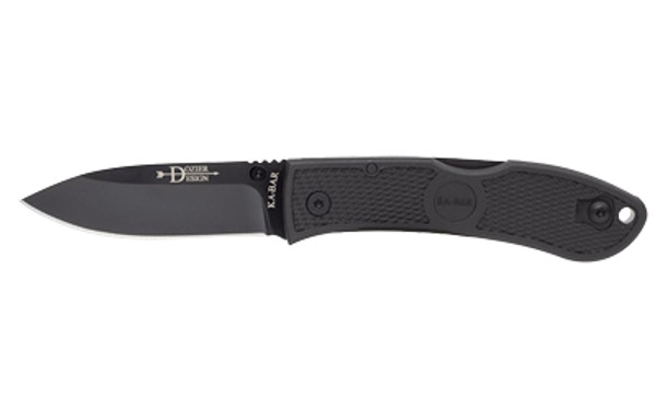 Ka-Bar Dozier Folding Hunter 3" Black Knife