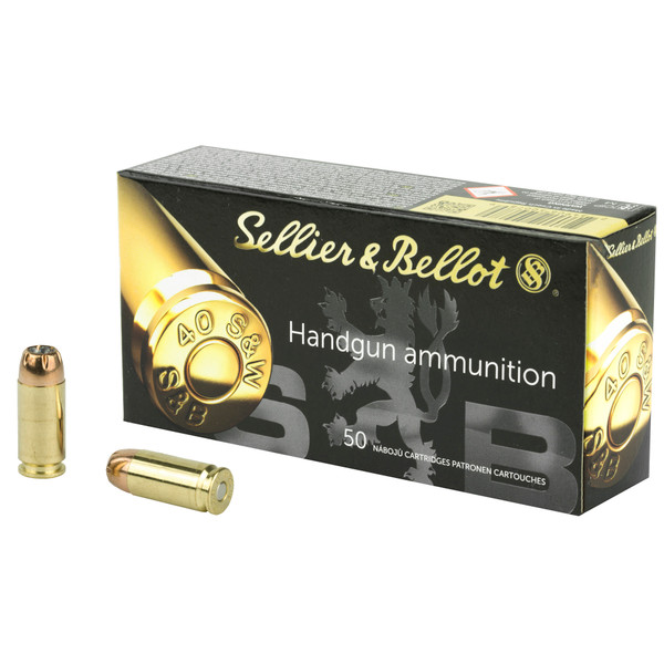 S&B .40 S&W 180 Grain JHP Ammunition - 50 Rounds/1000 Rounds